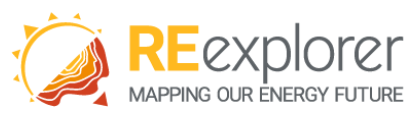 logo for red-e renewable energy data explorer tool